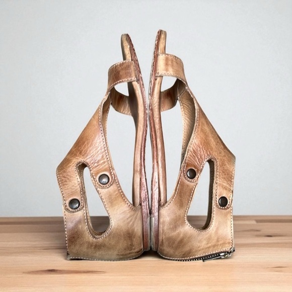 Bed Stu Soto Sandals Distressed in Tan Rustic Women’s Size 8 - Picture 10 of 13